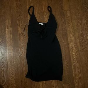 Zara crocheted dress, dark navy